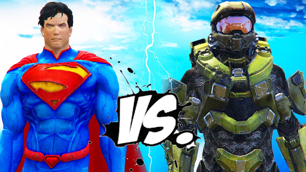 SUPERMAN VS MASTER CHIEF - EPIC BATTLE