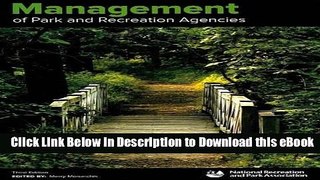 DOWNLOAD Management of Park and Recreation Agencies Mobi