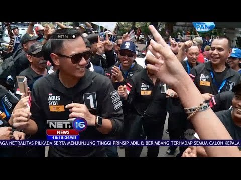 Agus-Sylviana Mengajak Masyarakat Bergoyang dan Berlari Bersama pada Pawai Kampanye Damai - NET 16
