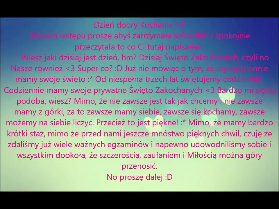 Dla Mojej Walentynki  :*