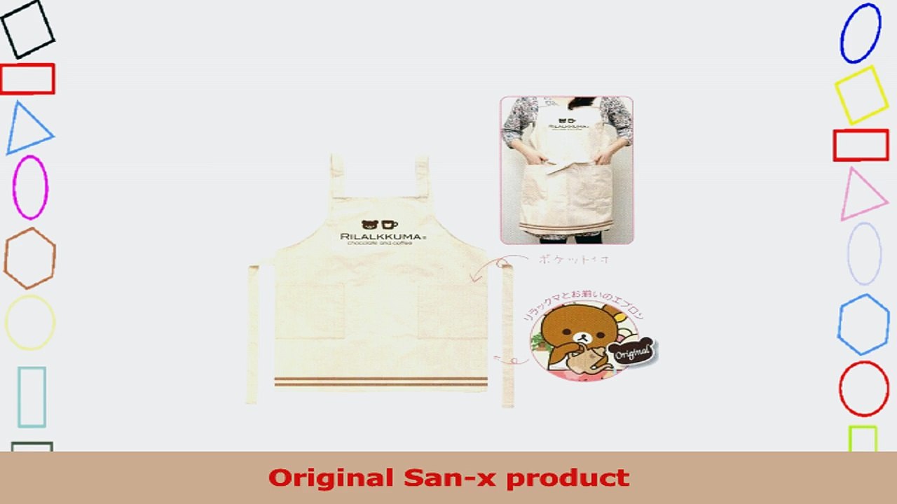 Original Sanx Bear Rilakkuma Design Canvus Cotton Apron 6b357353