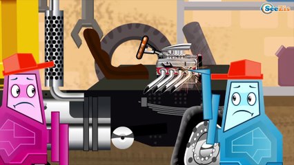 The Yellow Truck and Bulldozer - Construction Trucks Video - Vehicle & Chi Chi Car for children