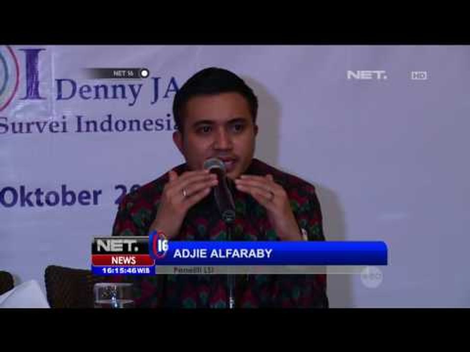 Hasil Survey Elektabilitas Cagub dan Cawagub DKI Jakarta - NET16