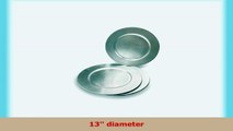 OCCASIONS 13 Acrylic Charger Plates Silver leaf finish 12pcs Silver c84b298a