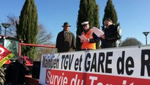 Mobilisation pour l'arrêt TGV à Ruffec