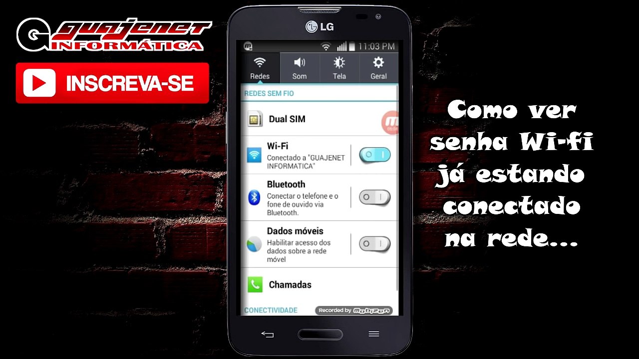 Como ver senha wifi pelo celular - Estando conectado na rede