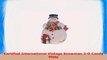 Certified International Vintage Snowman 3D Candy Plate 344781e9