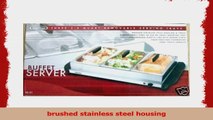 Stainless Steel Buffet Server with Three 25 Quart Removable Serving Trays 179aa120