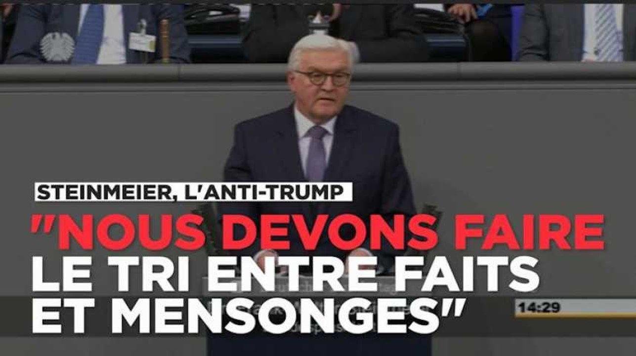 La tirade anti-Trump du nouveau président allemand Steinmeier