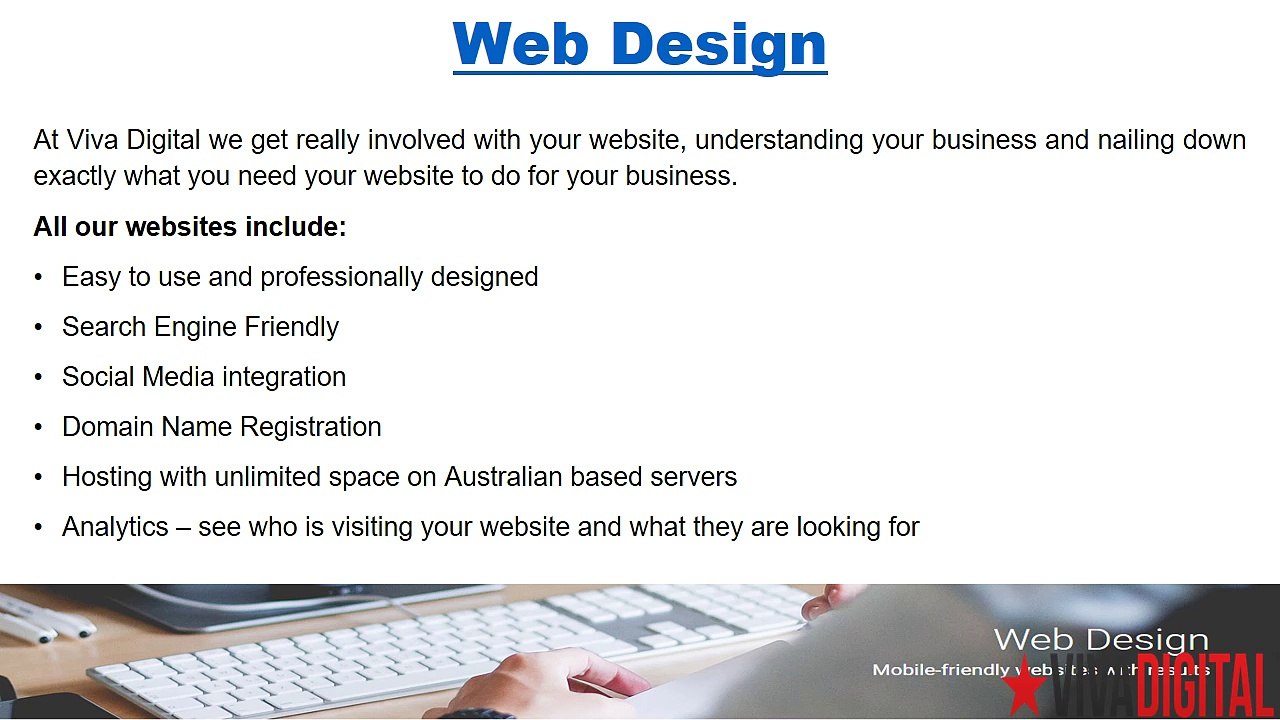 Search Engine Optimisation - SEO Packages in Australia - Viva Digital