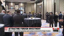 Korea's acting president guarantees safe business environment for foreign investors