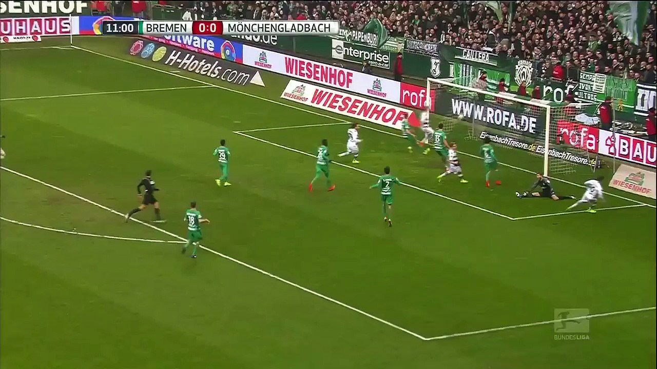 Le but d'Hazard face à Brême