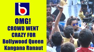 OMG!  CROWD WENT  CRAZY FOR Bollywood Queen  Kangana Ranaut
