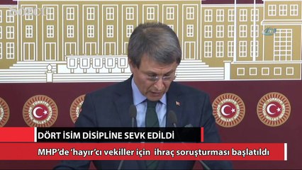 MHP’de ‘hayır’cı vekiller için flaş talep