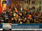 Miles de ciudadanos siguen en las calles de Rumania y piden renuncias