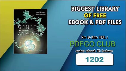 Genetic Analysis_ An Integrated Approach (2nd Edition) 2nd Edition