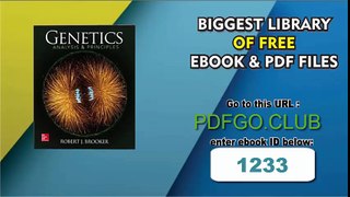 Genetics_ Analysis and Principles 5th Edition