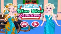 Disney Frozen Princess Elsa Sled Accident Frozen Dress Up Games For Kids