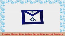 Master Mason Blue Lodge Apron Blue velvet Broders 381a3831
