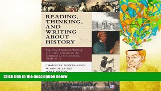 PDF  Reading, Thinking, and Writing About History: Teaching Argument Writing to Diverse Learners