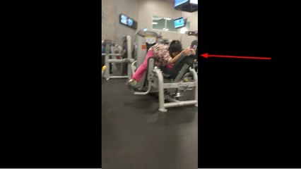 Workout fail: Woman totally uses machine incorrectly