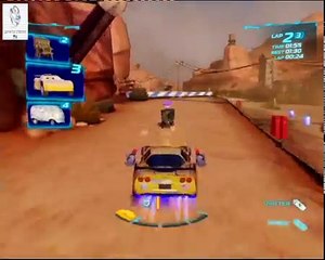 Cars 2 Game - Jeff Gorvette - Canyon Run - Disney Car