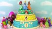 Disney Princesses Play Doh Surprise Cake! Cinderella! Belle! Ariel! Blind Bags! Figural Keyrings!