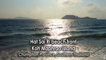 Hat Sai Ri beach front Ko Maphrao island in Chumphon Province of Thailand