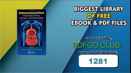 Immunonutrition_ Interactions of Diet, Genetics, and Inflammation 1st Edition
