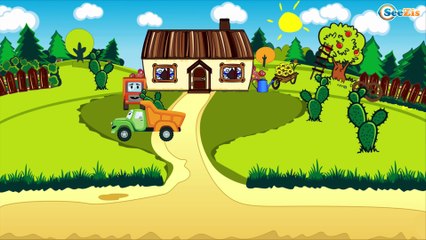 Eğitici çizgi film - Çekici Kamyon ve Vinç - İş makineleri - Akıllı Arabalar - Türkçe İzle