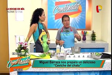 Un delicioso Ceviche al estilo de Miguelito Barraza en Combinado