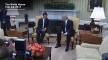 Canada's Justin Trudeau meets with President Trump in the Oval Office