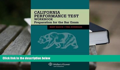 PDF  California Performance Test Workbook: Preparation for the Bar Exam Trial Ebook
