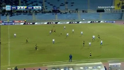 Lazaros Christodoulopoulos Goal HD - Iraklis 2-2 AEK 13.02.2017