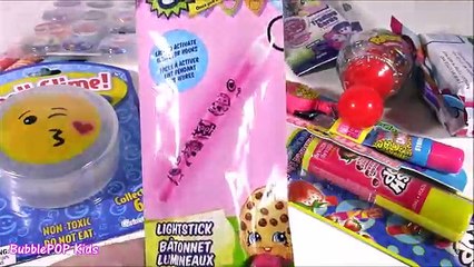 SHOPKINS CASE Bonanza! MLP Push POP Lip BALM Twozies Baby Bottle Pop Candy Rattle! Shopkins Glow