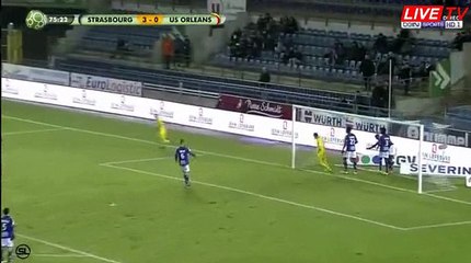 Romain Armand Goal HD - Estrasburgo 2-1 Orleans 13.02.2017