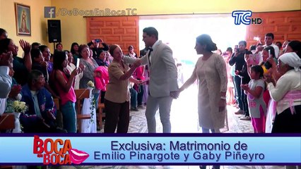 Exclusiva: Matrimonio de Emilio Pinargote y Gaby Piñeyro