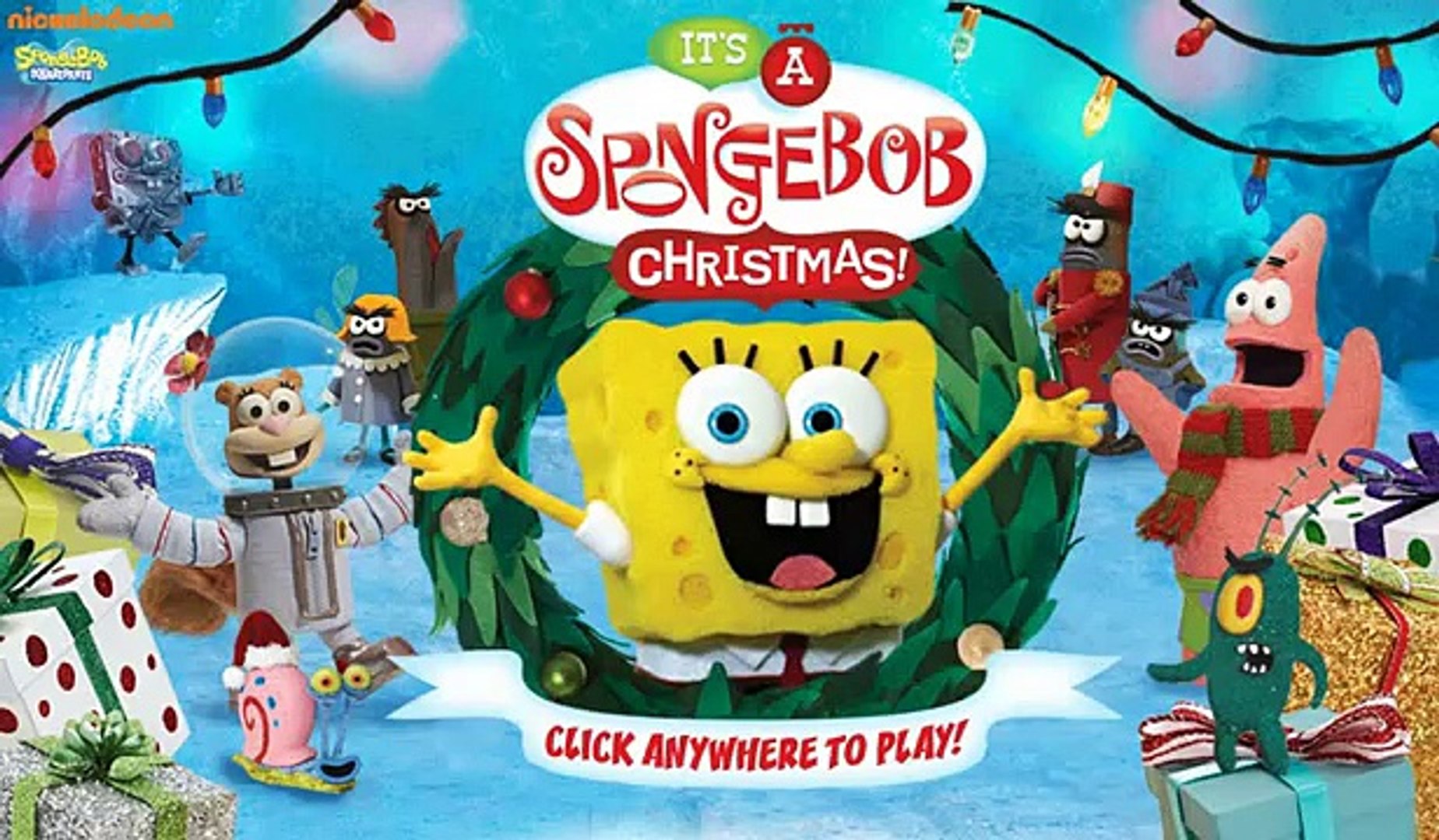 Bob Esponja Navidad Pelicula De Dibujos Animados De Juegos Para Los Ninos Nuevos De Bob Esponja Nick Jr Dailymotion Video
