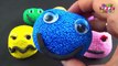 Learn Colours with Playfoam Happy Smiley Face Surprise Eggs | Learn Colours with Squishy Foam