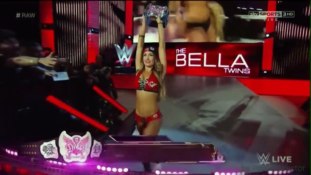 WWE Raw Divas Championship Nikki Bella vs Paige
