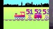 Learning Numbers with Numbers Train, 51 to 60 - learning numbers for kids