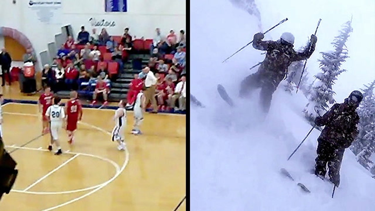 Team Manager Gets To Play B-Ball & Skiing In Deep Snow