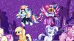 My Little Pony Кристалл Mane 6 превращается в Crystal Power Ponies MLP раскраски видео для детей