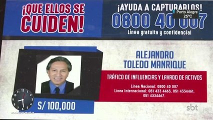 Acusado de receber propina da Odebrecht, ex-presidente peruano está foragido