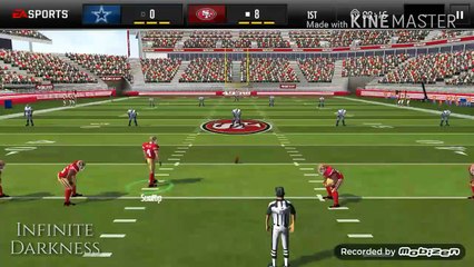 SF49ers VS Dallas Cowboys - Madden Mobile