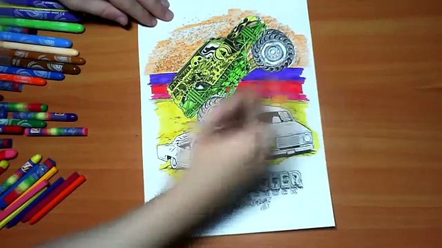 Cars New Coloring Pages for Kids Colors Coloring colored markers felt pens pencils