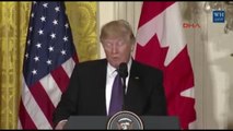 Trump ve Trudeau Basın Toplantısı Düzenledi