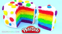 Play Doh Rainbow Ice Cream Cake How to Make Rainbow Play Dough Cake Play Doh Food Kitchen Peppa Pig