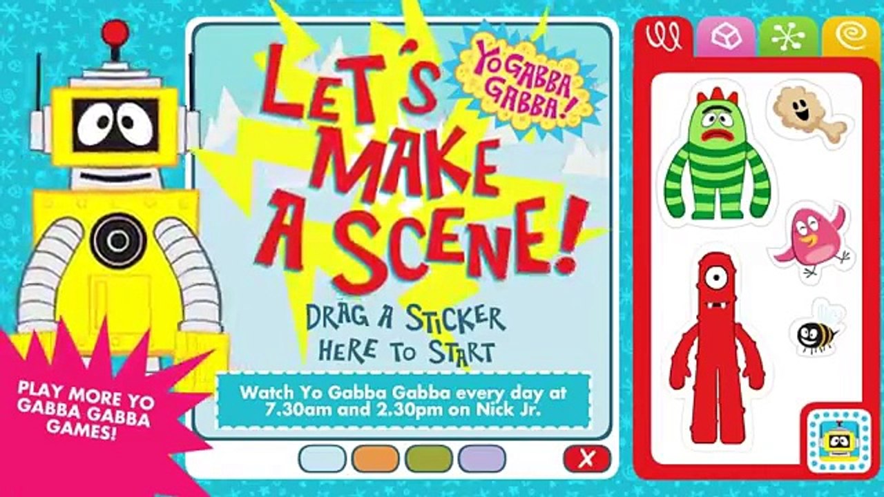 Yo Gabba Gabba - Lets Make a Scene -Full Gameplay Episodes