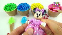Candy Cupcakes Surprise Toy Dora Mickey Minnie Mouse Peppa Pig Paw Patrol | Learn Colors with M&Ms